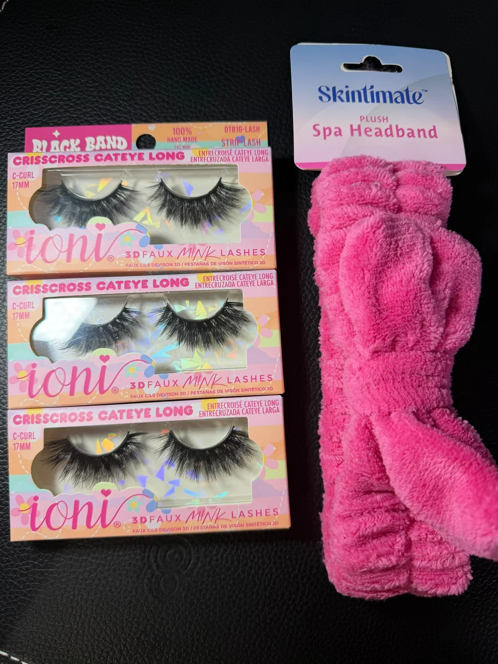 Skintimate Plush Spa Headband — Bright Pink Kids Hair Accessory
